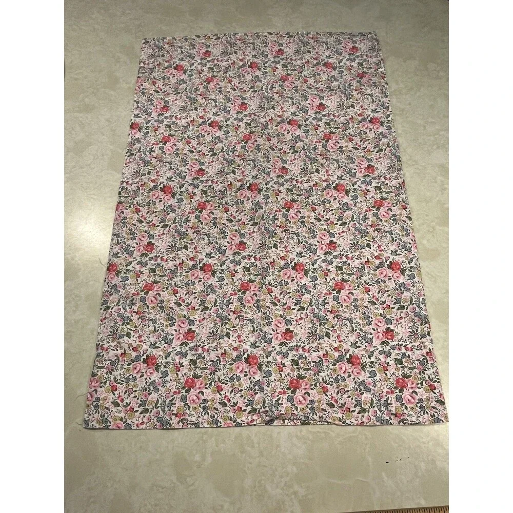 Laura Ashley Rowan Floral Pink Green Pillowcase Standard Craft